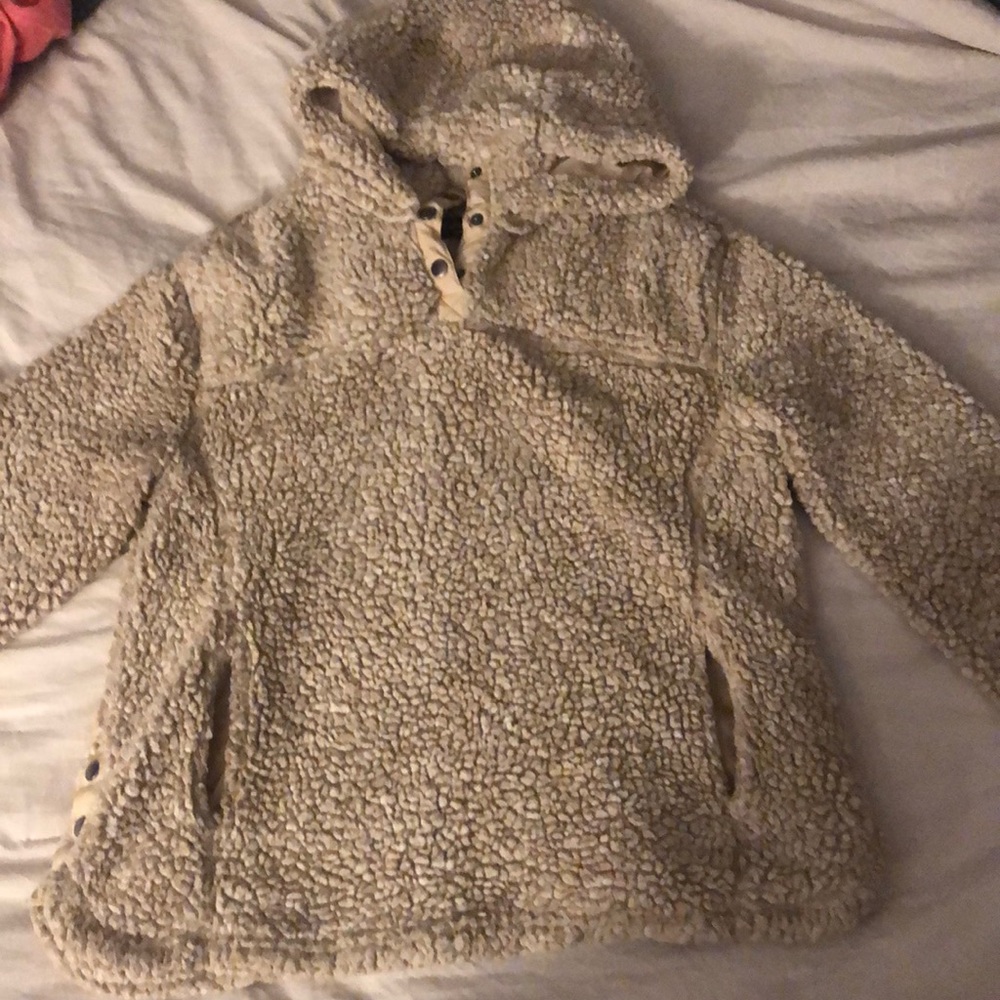 Fluffy/Sherpa Tan/light brown Sweater/hoodie